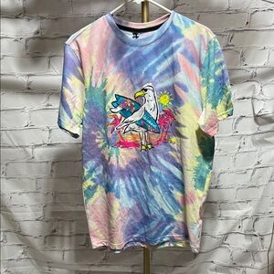 Chubbies Pastel Tie-Dye Surfing Seagull Tee